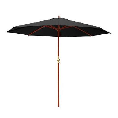 3m outdoor pole umbrella cantilever stand garden umbrellas patio black