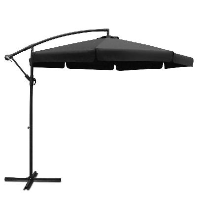 3m outdoor umbrella - black