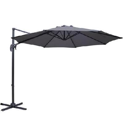 3m roma outdoor furniture garden umbrella 360 degree charcoal