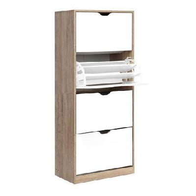 48 pairs shoe cabinet rack organiser storage shelf wooden