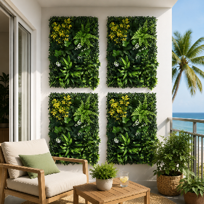 4pcs artificial plant wall panels 40x60cm boxwood panel backyard hedge grass backdrop green decor