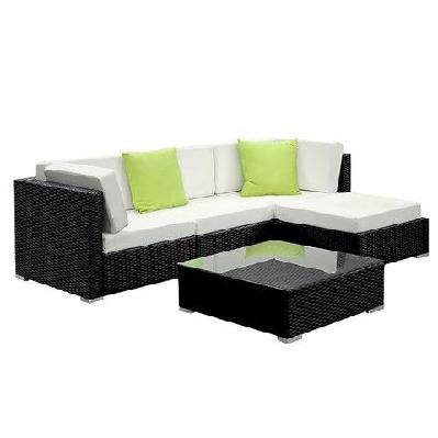 5pc sofa set with storage cover outdoor furniture wicker