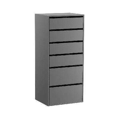 6 chest of drawers dresser tallboy black