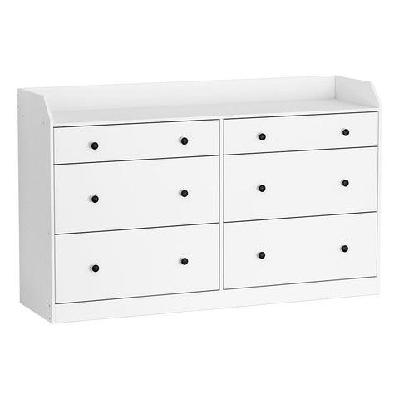 6 chest of drawers - pete white