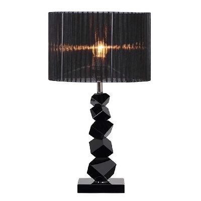 60cm black table lamp with dark shade led desk lamp