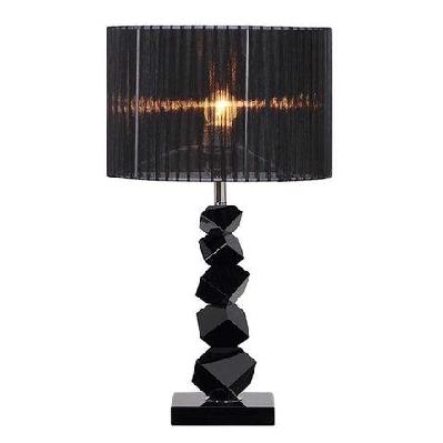 60cm black table lamp with dark shade led desk lamp