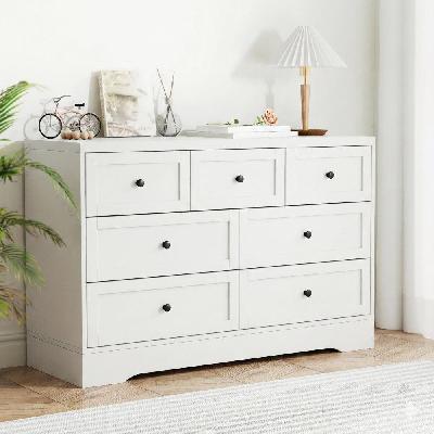 7 chest of drawers dresser table white