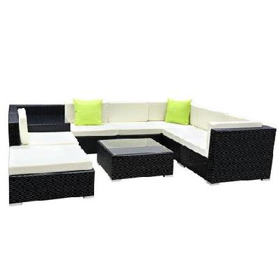 9pc sofa set with storage cover outdoor furniture wicker
