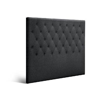 double size bed head headboard bedhead fabric frame base cappi charcoal