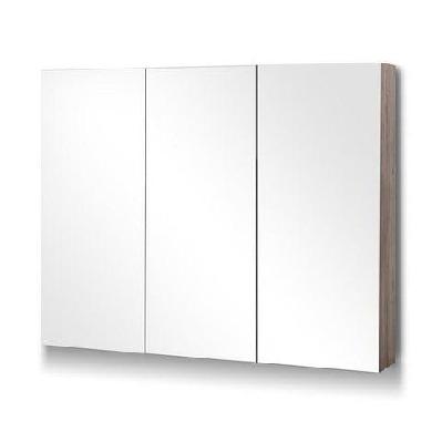 bathroom vanity mirror with storage cabinet - natural