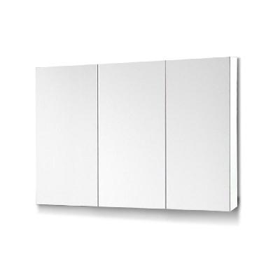 bathroom vanity mirror with storage cabinet - white