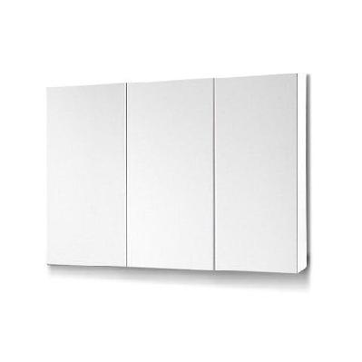 bathroom vanity mirror with storage cabinet - white