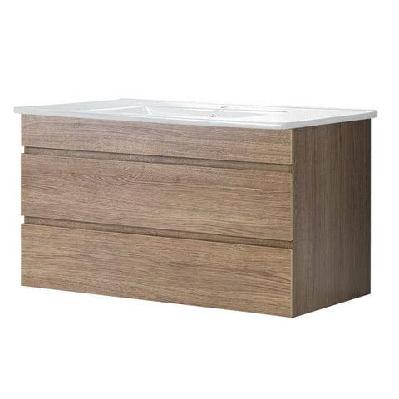 900mm bathroom vanity cabinet wash basin unit sink storage wall mounted oak white