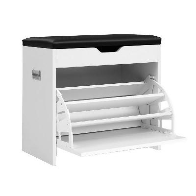 adjustable 3 tier storage cupboard - white