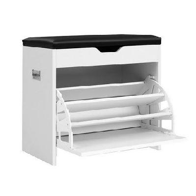 adjustable 3 tier storage cupboard - white