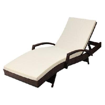 outdoor sun lounge - brown