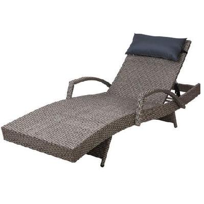 outdoor sun lounge furniture day bed wicker pillow sofa set