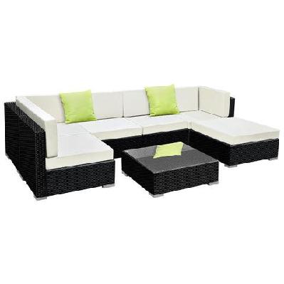 7pc sofa set with storage cover outdoor furniture wicker