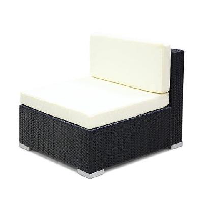 2pc outdoor furniture sofa set wicker rattan garden lounge chair setting