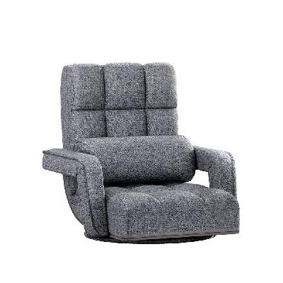 artiss floor sofa bed lounge chair recliner chaise chair swivel grey