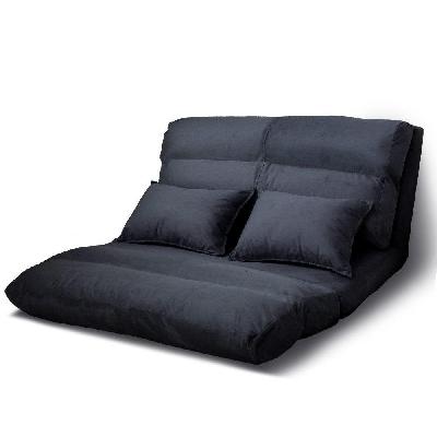 lounge sofa bed floor recliner chaise chair folding adjustable suede
