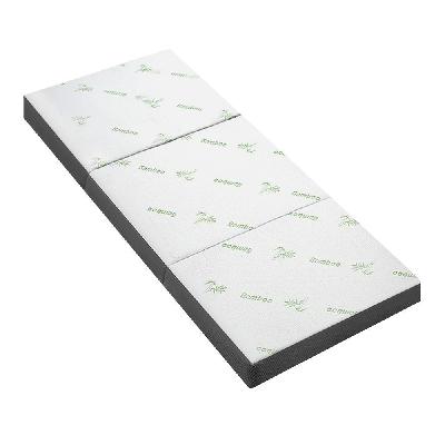 bedding folding foam portable mattress single bamboo fabric