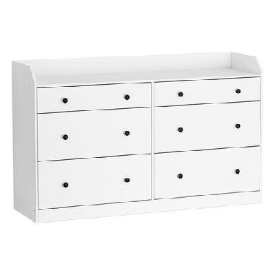 6 chest of drawers - pete white
