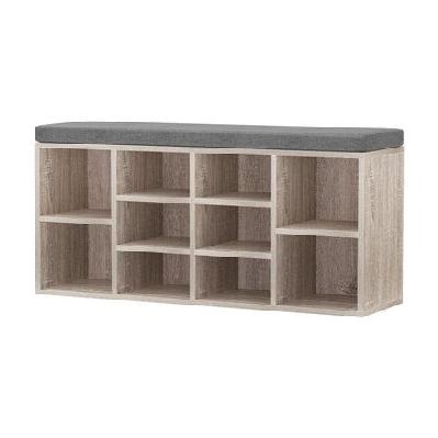 bench wooden shoe rack storage