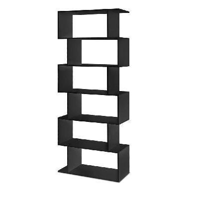 6 tier display shelf - black