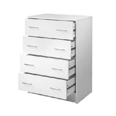 tallboy 4 drawers storage cabinet - white