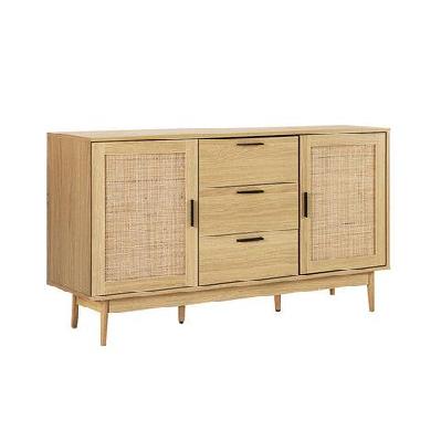 artiss buffet sideboard rattan furniture cabinet storage hallway table kitchen