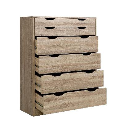 6 chest of drawers tallboy dresser table storage cabinet oak bedroom