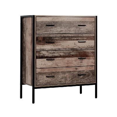 chest of drawers tallboy dresser storage cabinet industrial rustic