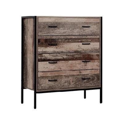 chest of drawers tallboy dresser storage cabinet industrial rustic