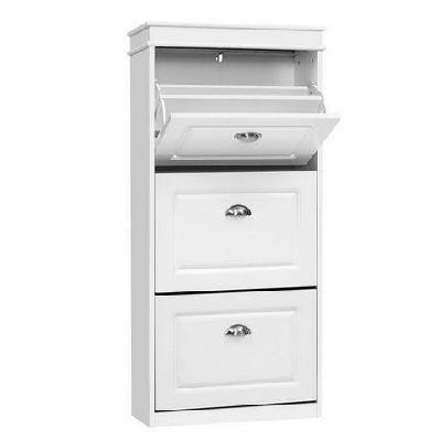 shoe cabinet shoes storage rack white organiser shelf cupboard 18 pairs drawer