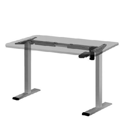 standing desk sit stand motorised height adjustable frame only grey