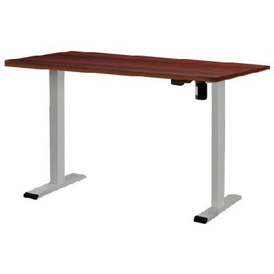 electric standing desk motorised sit stand desks table grey walnut 140cm