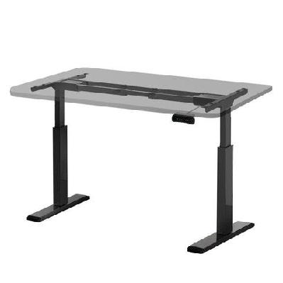 standing desk sit stand motorised adjustable frame only black dual motor