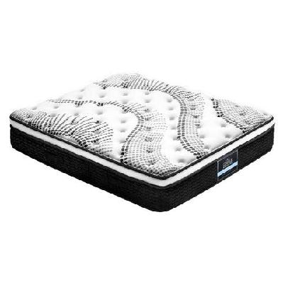 bedding como euro top pocket spring mattress 32cm thick – king