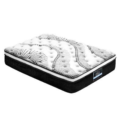 bedding como euro top pocket spring mattress 32cm thick – king single