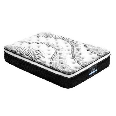 bedding como euro top pocket spring mattress 32cm thick – king single