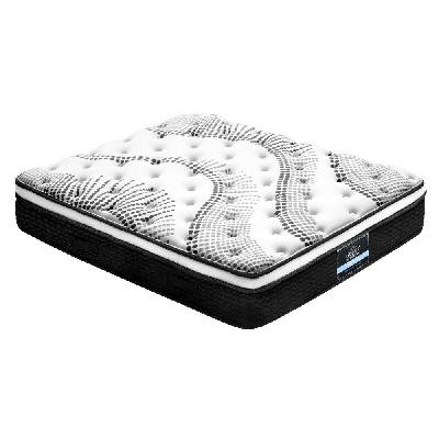bedding como euro top pocket spring mattress 32cm thick – queen