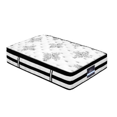 bedding algarve euro top pocket spring mattress 34cm thick – king single