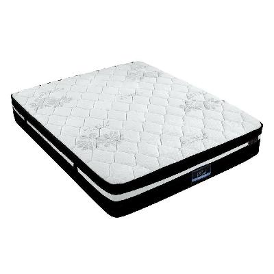 bedding regine euro top pocket spring mattress 28cm thick - queen