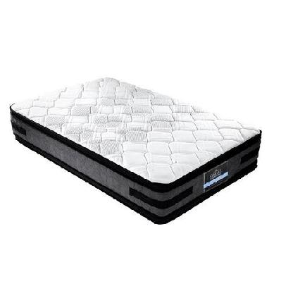 bedding luna euro top cool gel pocket spring mattress 36cm thick – single