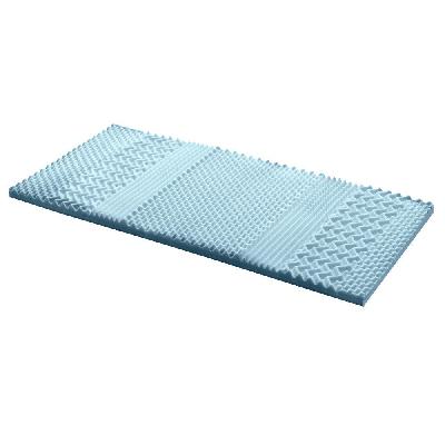 bedding cool gel 7-zone memory foam mattress topper w/bamboo cover 5cm - single