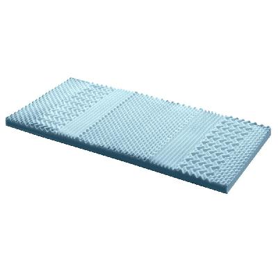 bedding cool gel 7-zone memory foam mattress topper w/bamboo cover 8cm - single