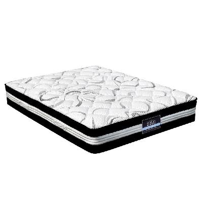 bedding mykonos euro top pocket spring mattress 30cm thick – king