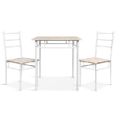 3 piece dining set - natural