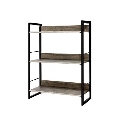 bookshelf display shelves metal bookcase wooden book shelf wall storage